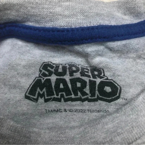 Super  Mario Yoshi T-Shirt Grey Size Extra Small - Picture 16 of 16